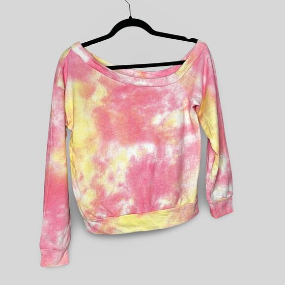 Superdown Tie Dye One Shoulder Sweatshirt - Picture 4 of 4